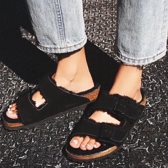 Birkenstock Shoes - Arizona Shearling Birkenstock x Free People Sandal